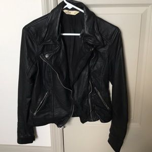 Hollister Faux Leather Motorcycle Jacket